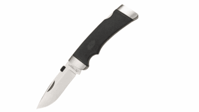 Cheetah Lock Back Knife Black Kraton 3.75" Satin K-800DP