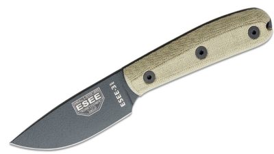 Model 3 Fixed Blade Knife Traditional Micarta Handle ESEE-3HM-K