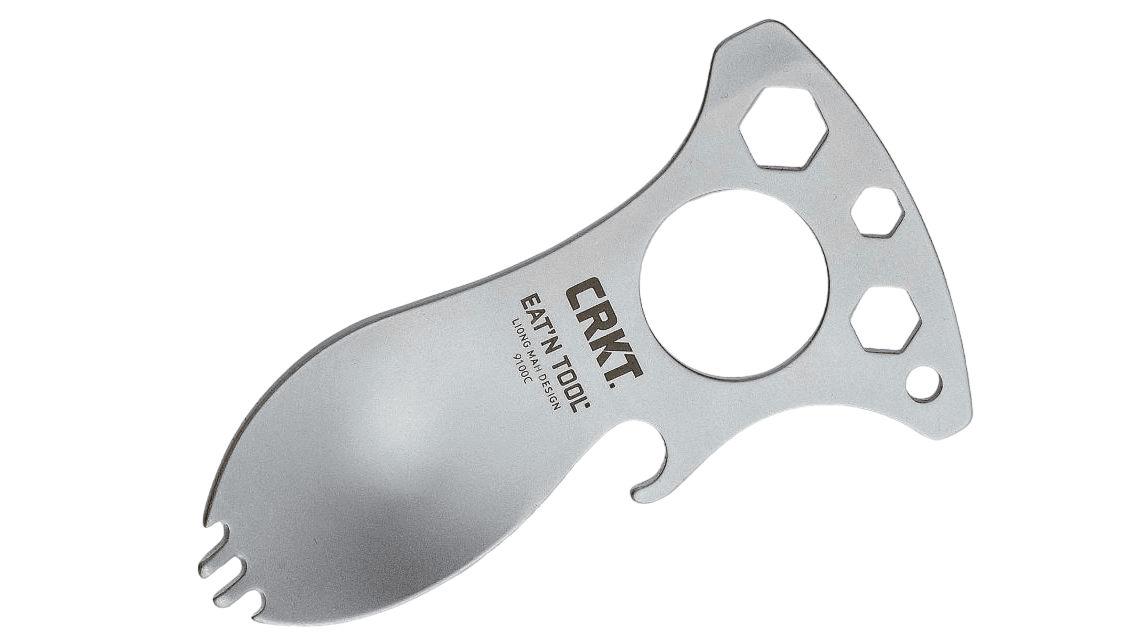 Eat'n Tool (Bead Blast), Spoon, Fork, Bottle Opener, Screwdriver/Pry Tip, Wrenches, Carabiner 9100C