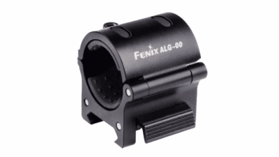 Fenix Quick Detach Flashlight Ring Mounts on Picatinny/Weaver Rail Mount Aluminum Black ALG-00