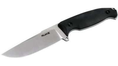 F118 Jager Fixed Blade Knife, Black G-10  4.5" Stonewash  F118-B