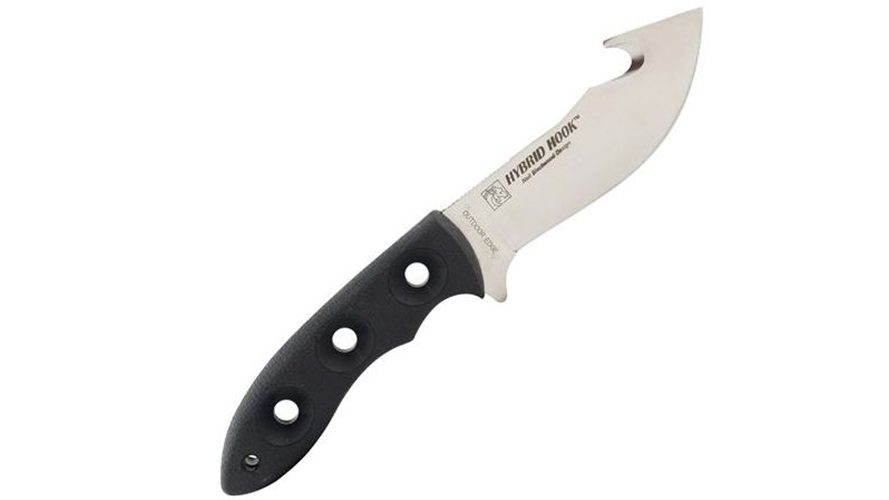 Hybrid Hook Hunter Knife 4" Fixed Blade with Gut Hook HK-30N