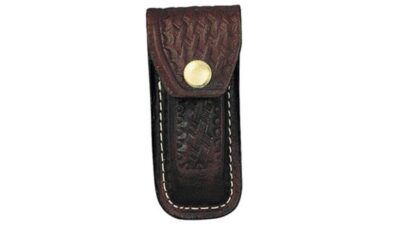 Sheath Brown Basketweave Leather Fits Extra Large Swiss Army Knives SH249