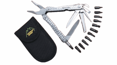 Trek Tool w/ 12 Bits & Double Pouch Nylon Belt Sheath TT-100