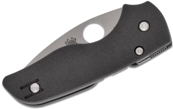 Lil' Native Compression Lock Folding Knife 2.47" CPM-S30V Satin Plain Blade, Black G10 Handle C230GP - Image 2