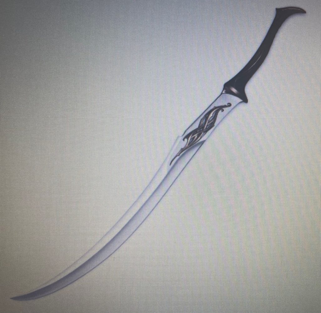 The Hobbit Officially Licensed Mirkwood Infantry Sword Blade Uc Discontinued