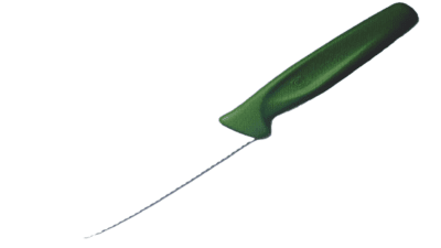 Paring Knife Serrated Green Handle 3003G