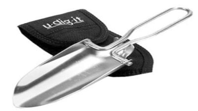 U-Dig-It  Folding  Stainless Steel Shovel with Pouch 20-403-7715