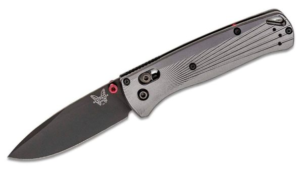 Bugout M390 Steel Folding Knife 3.24" M390 Black Cerakote Plain Blade, Machined Aluminum Handle 535BK-4