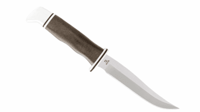 105 Pathfinder Fixed Blade Hunting Knife, 5" Stainless Steel Blade with Leather Sheath 0105GRS1-B