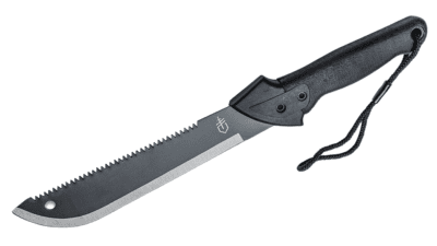 Machete Jr. Sawback Machete 10.75" Blade, Gator Grip Handle, Nylon Sheath 31-000759N