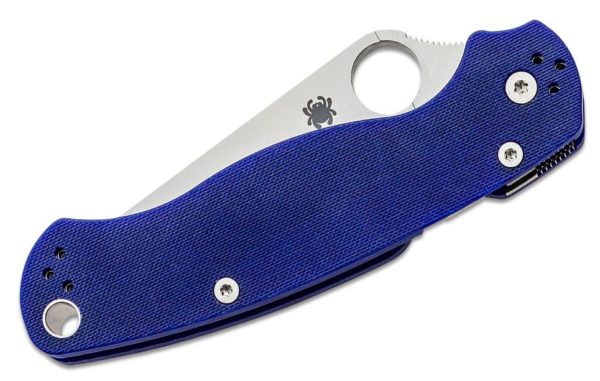 Paramilitary 2 Folding Knife 3.42" CPM-S110V Satin Blade, Blue/Purple (Blurple) G10 Handle, Compression Lock C81GPDBL2 - Image 3