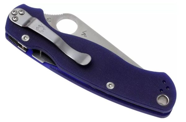 Paramilitary 2 Folding Knife 3.42" CPM-S110V Satin Blade, Blue/Purple (Blurple) G10 Handle, Compression Lock C81GPDBL2 - Image 4