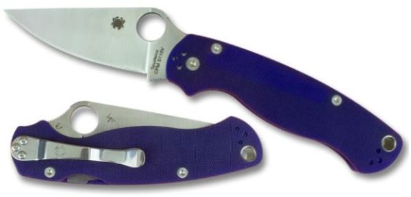 Paramilitary 2 Folding Knife 3.42" CPM-S110V Satin Blade, Blue/Purple (Blurple) G10 Handle, Compression Lock C81GPDBL2 - Image 6