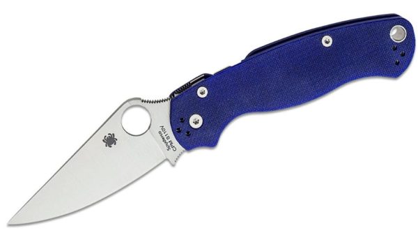 Paramilitary 2 Folding Knife 3.42" CPM-S110V Satin Blade, Blue/Purple (Blurple) G10 Handle, Compression Lock C81GPDBL2