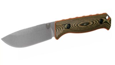 Saddle Mountain Skinner Fixed Blade Knife with Orange G10 Handle 15002-1