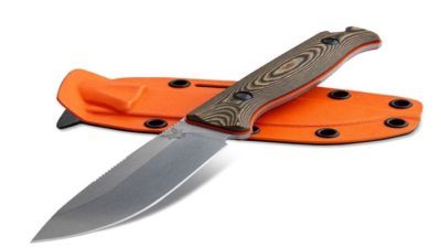 Saddle Mountain Skinner Fixed Blade Knife with Orange G10 Handle 15002-1