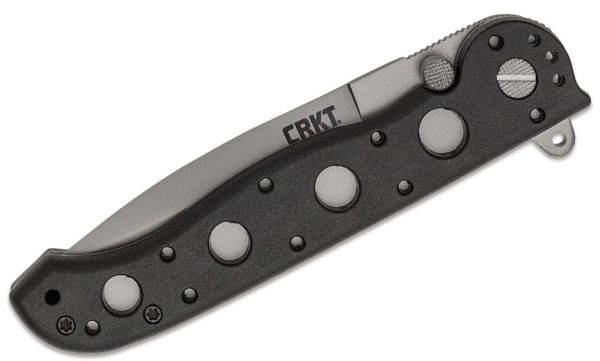 M16 Carson Flipper 3.5" Satin Plain Blade, Black GFN Handle, Liner Lock M16-03Z - Image 2