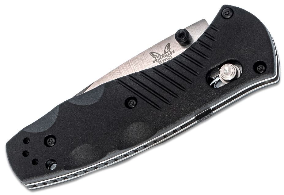 Mini Barrage AXIS-Assisted Folding Knife 2.91" Satin Combo Blade, Black Valox Handle 585S - Image 2