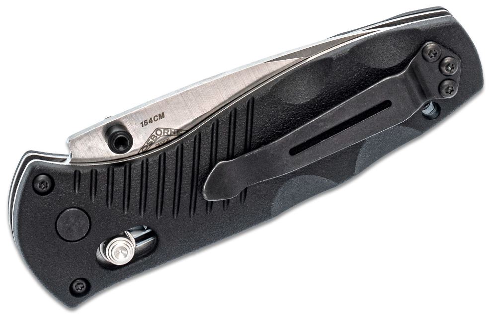 Mini Barrage AXIS-Assisted Folding Knife 2.91" Satin Combo Blade, Black Valox Handle 585S - Image 3