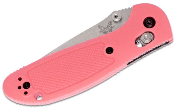 Mini-Griptilian AXIS Lock Folding Knife 2.91" S30V Satin Drop Point Plain Blade, Pink Noryl GTX Handle 556-PNK-S30V - Image 2