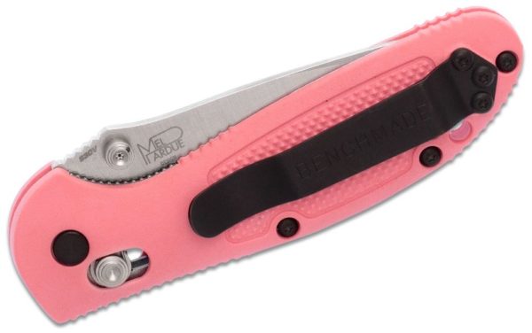 Mini-Griptilian AXIS Lock Folding Knife 2.91" S30V Satin Drop Point Plain Blade, Pink Noryl GTX Handle 556-PNK-S30V - Image 3