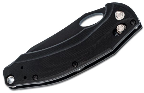 Mini Loco AXIS Folding Knife 3.38" S30V Black Plain Blade, Black G10 Handle 818BK - Image 2