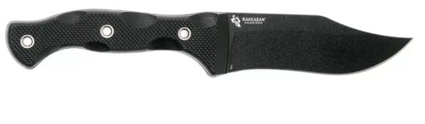 Rakkasan™ Fixed 4.894" Black Clip Point Blade, Black G10 Handle 1520 - Image 2