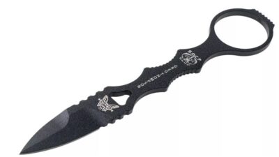 Mini SOCP Spear Point Black Fixed Blade Knife 177BK