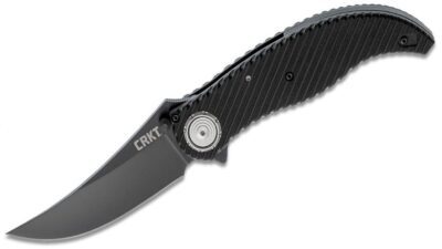 Clever Girl IKBS Flipper Knife 4.084" D2 Black Blade, Textured G10 Handle, Deadbolt Lock 2640