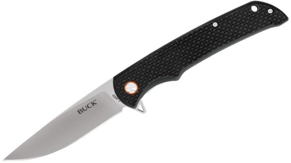 259 HAXBY Ball Bearing Folding Knife 3.875" Drop Point Plain Blade, Carbon Fiber Handle, Liner Lock 0259CFS-B