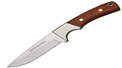 Small 8" Wood Handle Fixed Blade Knife for Hunting, Camping, Survival 22-41340