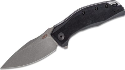 Assisted Flipper Knife 3.25" CPM-20CV Working Drop Point Blade, Black G10 Handle, Liner Lock 0357