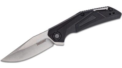 Camshaft Pocket Knife; 3" 4Cr14 Steel Blade; Assisted Folder Opening Knife; Outdoor, EDC, Black 1370