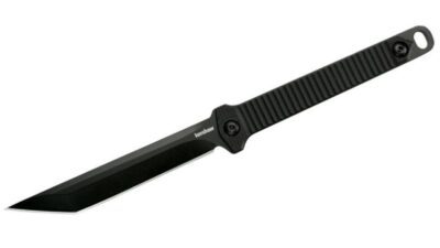 Dune Neck Knife 3.8" Black Plain Blade, Black Injection Molded Handle 4008