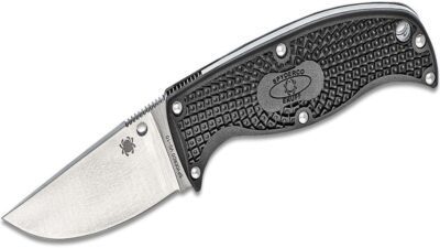 Enuff Clip Point Fixed 2.75" VG10 Plain Blade, Black FRN Handle FB31CPBK