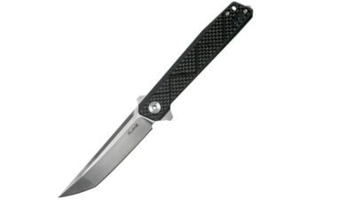 P127 Linerlock Black Carbon Fiber Pocket Knife P127-CB