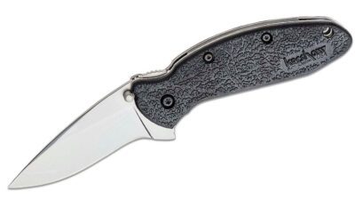 Ken Onion Scallion Assisted Flipper Knife 2.25" Bead Blast Plain Blade, Black GFN Handle, Liner Lock 1620