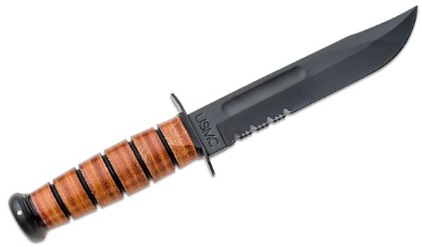 USMC Fighting Knife Partly Serrated 1218 - Image 2