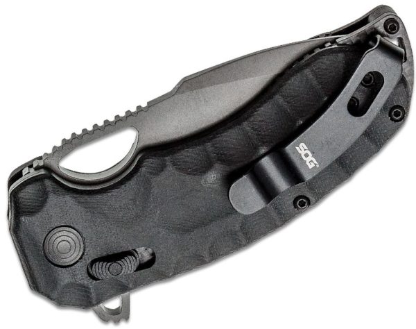 Kiku XR LTE Blackout Flipper Knife 3.03" CTS-XHP Black Plain Blade, Black Linen Micarta Handle, XR Lock, AXIS/Crossbar Lock 12-27-04-57 - Image 3