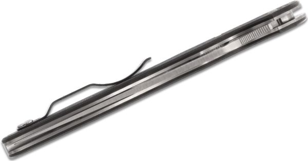 Police 4  Taschenmesser Black G-10 4.42″ Full-Flat Bohler K390 Plain Edge C07G4 - Image 4