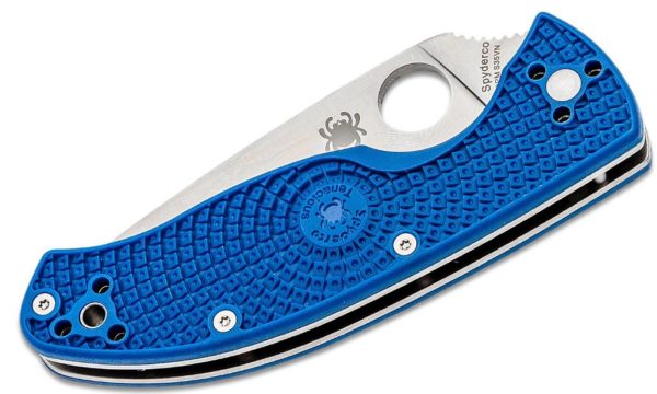 Tenacious Lightweight Folding Knife 3.39" S35VN Satin Combo Blade, Blue FRN Handle, Liner Lock C122PSBL - Image 2