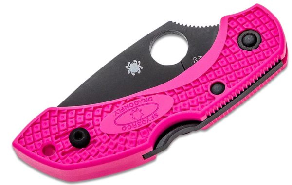 Dragonfly 2 Lightweight Folding Knife 2.28" S30V Black TiCN Plain Blade, Pink FRN Handle, Lockback C28FPPNS30VBK2 - Image 2