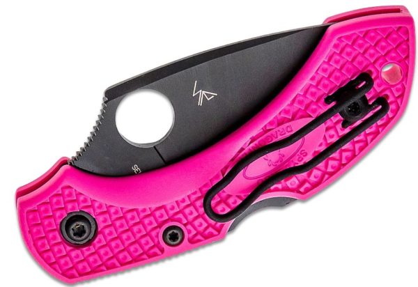 Dragonfly 2 Lightweight Folding Knife 2.28" S30V Black TiCN Plain Blade, Pink FRN Handle, Lockback C28FPPNS30VBK2 - Image 3