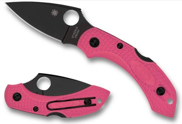 Dragonfly 2 Lightweight Folding Knife 2.28" S30V Black TiCN Plain Blade, Pink FRN Handle, Lockback C28FPPNS30VBK2 - Image 5