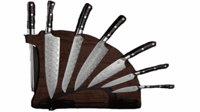 Kultro Pro Tempest w/Walnut Culinary Knife Set - K19-WTE