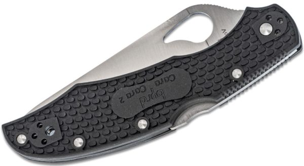 Byrd Cara Cara 2 Folding Knife 3.75" Plain Flat-Ground Blade, Black FRN Handle, Lockback BY03PBK2 - Image 2