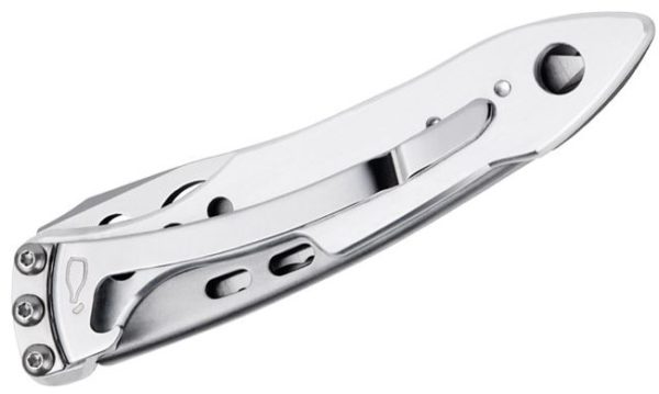 Skeletool KBX Folding Knife 2.6" Combo Blade, Stainless Steel Handle, Frame Lock 832382 - Image 3