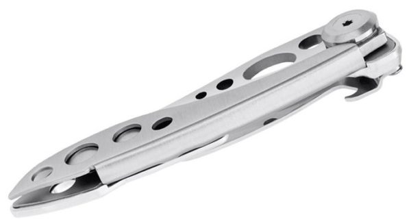 Skeletool KBX Folding Knife 2.6" Combo Blade, Stainless Steel Handle, Frame Lock 832382 - Image 4