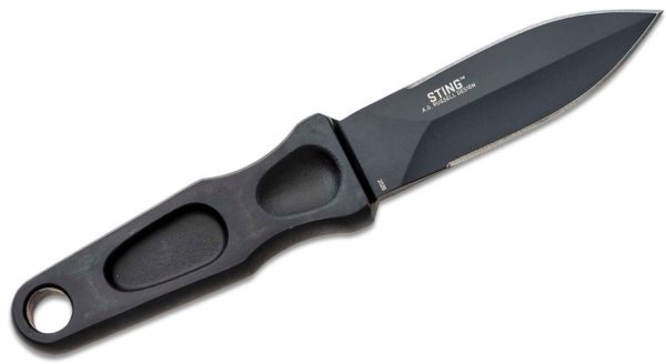 A.G. Russell Sting Fixed Blade Knife (3.25" Black) 2020 - Image 2